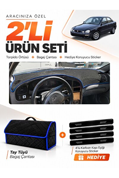 e-biz Kia Shuma (1995-2003) Compatible Torpedo Cover + Thai Feather Luggage B...