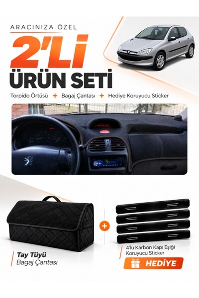 e-biz Peugeot 206 Large Screen (1998-2009) Compatible Glove Box Cover + Thai ...