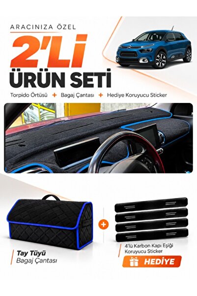 e-biz Citroen Cactus (2018-2020) Compatible Dashboard Cover + Thai Feather Tr...
