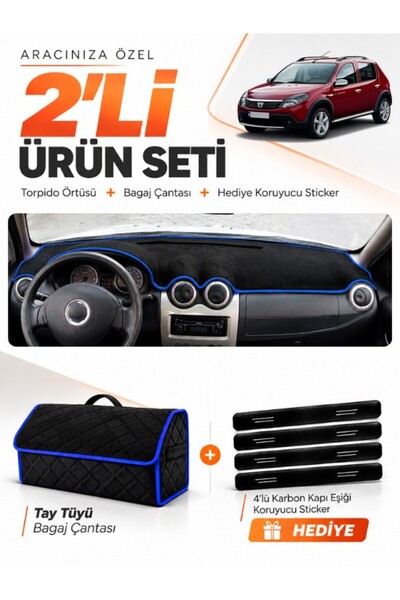 e-biz Dacia Sandero (2010-2015) Compatible Dashboard Cover + Thai Feather Tru...