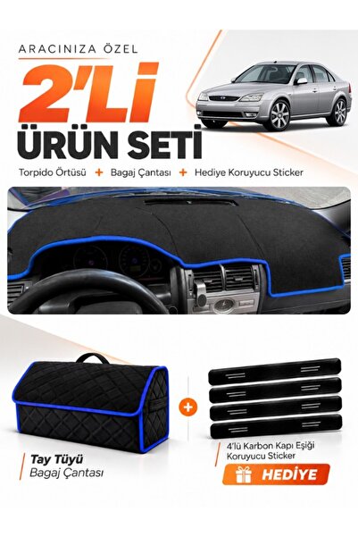 e-biz Ford Mondeo 3 (2000-2007) Compatible Glove Box Cover + Tay Feather Trun...