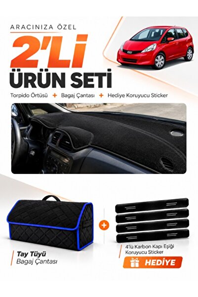 e-biz Honda Jazz (2009-2013) Compatible Dashboard Cover + Thai Feather Trunk ...