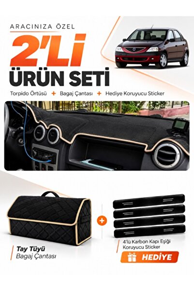 e-biz Daci̇a Logan 1 (2004-2008) Compatible Glove Box Cover + Tay Tüy Luggage...