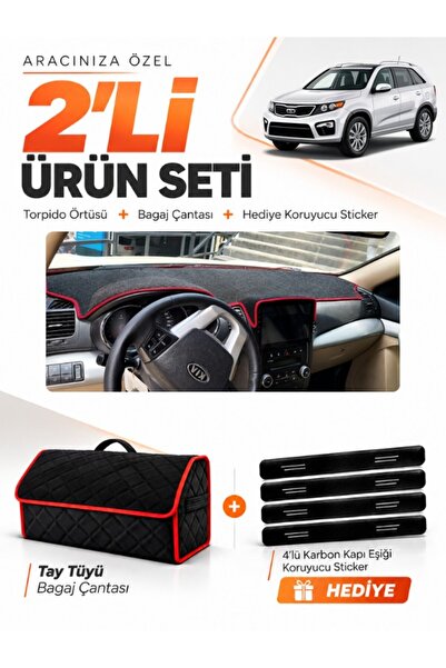 e-biz Kia Sorento (2009-2014) Compatible Glove Box Cover + Thai Feather Trunk...