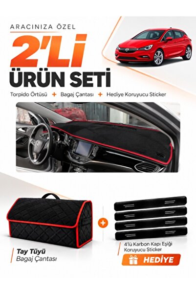 e-biz Opel Astra K (2015-2021) Compatible Dashboard Cover + Tay Tüy Trunk Bag...