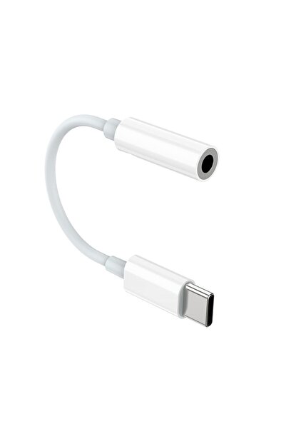 OEM Adaptor audio, USB-C/Jack AUX, Alb