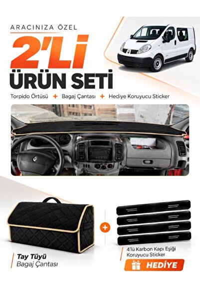 e-biz Renault Trafi̇c (2004-2010) Compatible Glove Box Cover + Tay Tüyü Lugga...