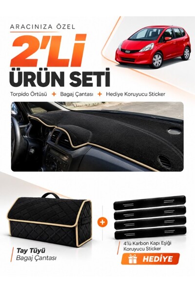 e-biz Honda Jazz (2009-2013) Compatible Dashboard Cover + Thai Feather Trunk ...
