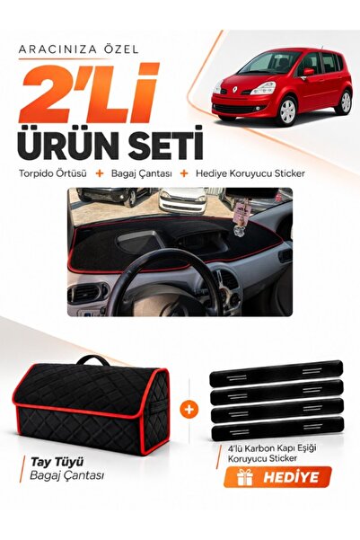 e-biz Renault Modus (2004-2012) Compatible Glove Box Cover + Tay Feather Trun...