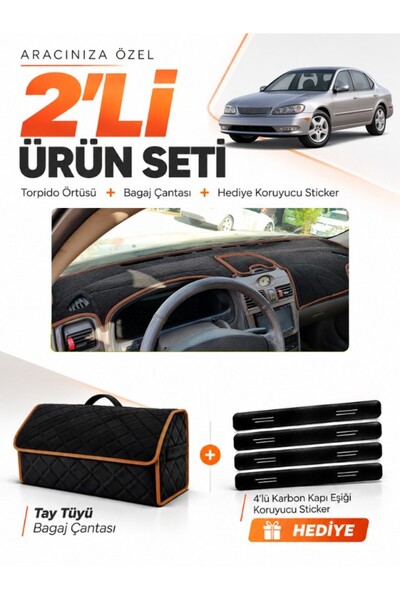 e-biz Infiniti İ30-İ35 (1998-2000) Compatible Torpedo Cover + Thai Feather Lu...