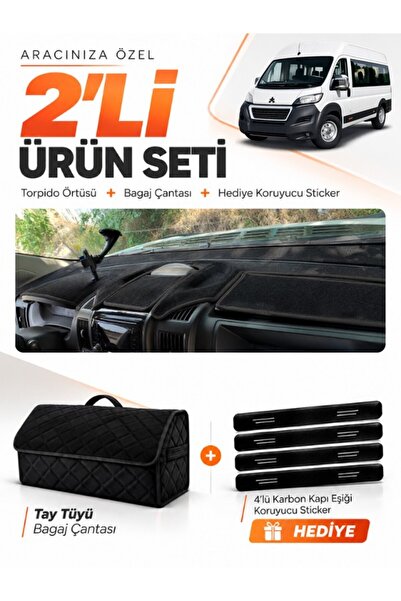 e-biz Peugeot Boxer (2017-2021) Compatible Dashboard Cover + Thai Feather Tru...