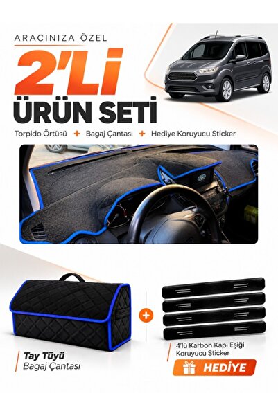 e-biz Ford Courier (2020-2023) Compatible Torpedo Cover with Screen + Tay Fea...