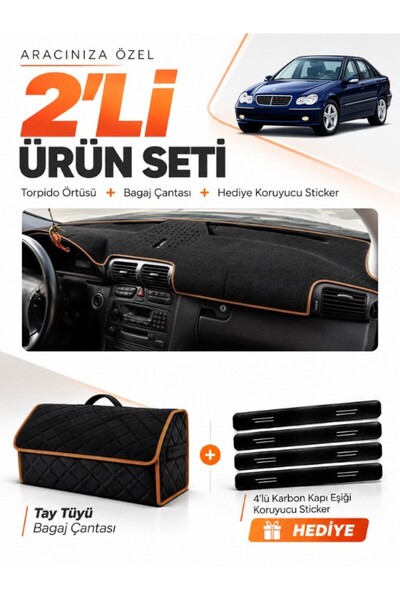 e-biz Mercedes W203 C-Class (2000-2007) Compatible Glove Box Cover + Tay Tüy ...