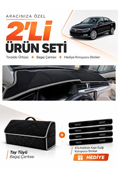 e-biz Volkswagen Passat B8 (2015-2020) Compatible Glove Box Cover + Tay Feath...