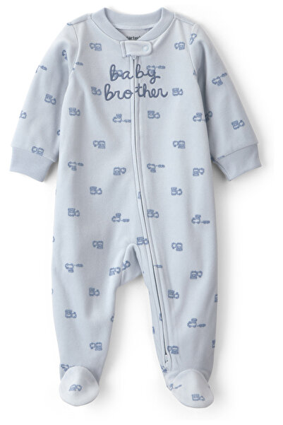 Carter's Erkek Bebek Polar Tulum Yenidoğan-9 Ay Mavi