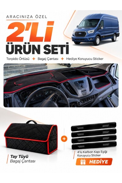 e-biz Ford Transit (2015-2022) Compatible Glove Box Cover + Tay Feather Lugga...