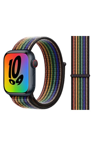 OEM Curea de smartwatch din nailon compatibilă cu Apple Watch 1/2/3/4/5/6/7/S...