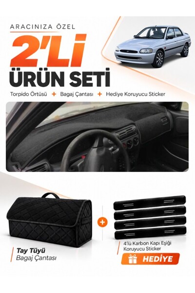 e-biz Ford Escort (1996-2002) Compatible Torpedo Cover + Tay Feather Trunk Ba...
