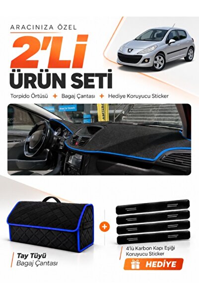 e-biz Peugeot 207 (2007-2012) Compatible Glove Box Cover + Thai Feather Trunk...