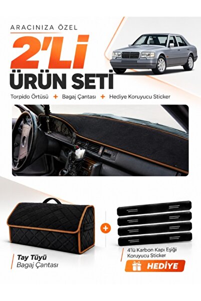 e-biz Mercedes W124 (1984-1995) Compatible Dashboard Cover + Tay Feather Trun...