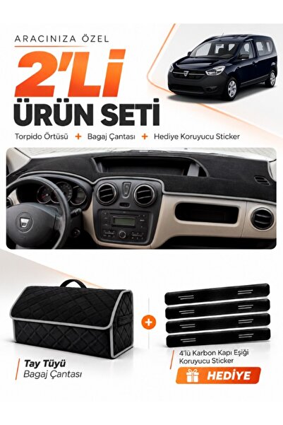 e-biz Daci̇a Dokker (2012-2020) Compatible Glove Box Cover + Tay Tüy Luggage ...