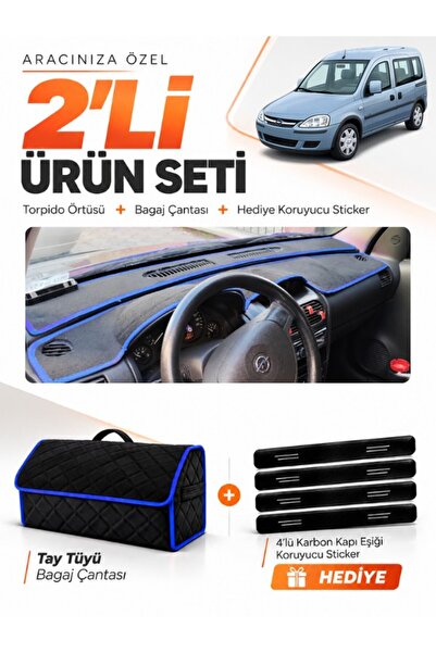 e-biz Opel Combo C (2001-2011) Compatible Dashboard Cover + Tay Tüy Luggage B...