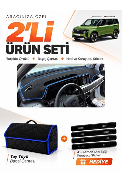 e-biz Ford Courier (2024-2027) Compatible Glove Box Cover + Feather-Textured ...