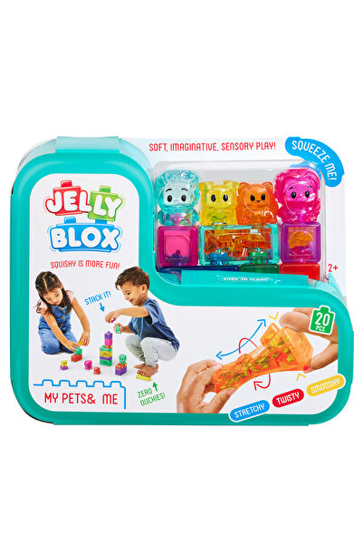Jelly Blox My Pets & Me sensory builder, 20 soft elements, 2+ years