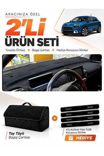 e-biz Citroen Cactus (2018-2020) Compatible Dashboard Cover + Thai Feather Tr...