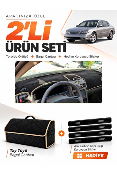 e-biz Infiniti İ30-İ35 (1998-2000) Compatible Torpedo Cover + Thai Feather Lu...