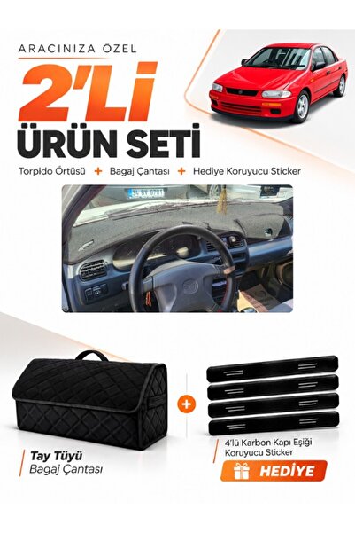 e-biz Mazda 323 Fami̇li̇a Covered (1994-1998) Compatible Glove Box Cover + Ta...