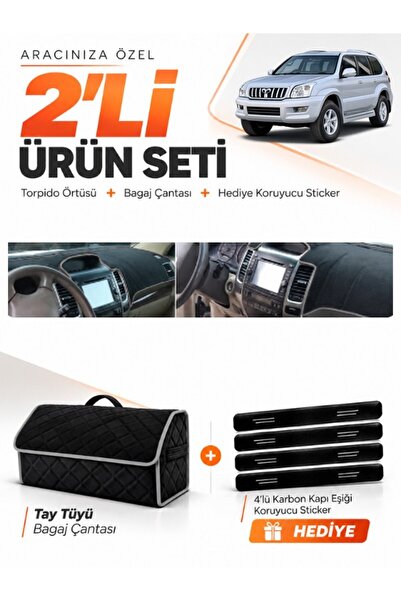 e-biz Toyota Land Cruiser Prado (2002-2009) Compatible Dashboard Cover + Tay ...