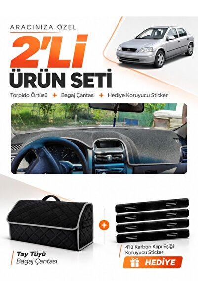 e-biz Opel Astra g (1998-2008) Compatible Dashboard Cover + Tay Tüy Trunk Bag...