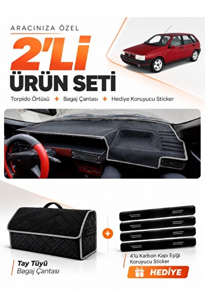 e-biz Fiat Tipo (1992-1997) Analog Console Compatible Dashboard Cover + Tay F...