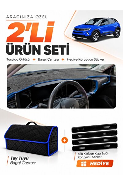 e-biz Opel Mokka (2020-2025) Compatible Dashboard Cover + Tay Tüy Luggage Bag...