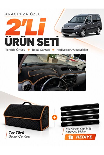 e-biz Peugeot Partner Covered (2010-2014) Compatible Glove Box Cover + Thai F...