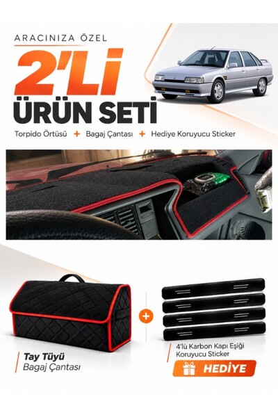 e-biz Renault 21 Concorde (1990-1996) Compatible Glove Box Cover + Tay Tüy Lu...
