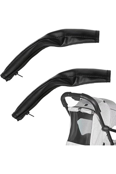 GENERAL 2Pcs Pushchair Handle Covers,PU Leather Pram Handle Cover,Pram Handle...