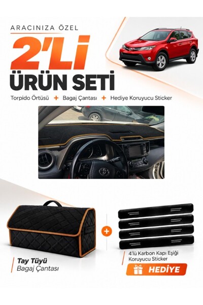 e-biz Toyota Rav4 (2013-2018) Compatible Dashboard Cover + Tay Feather Trunk ...