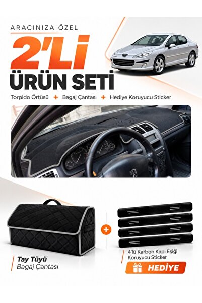 e-biz Peugeot 407 (2004-2010) Compatible Glove Box Cover + Tay Feather Trunk ...