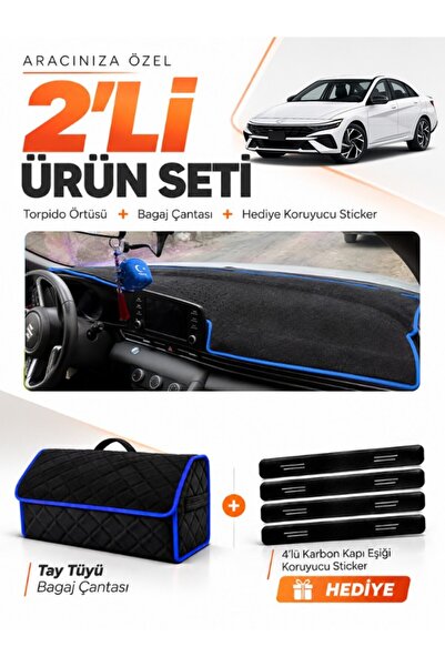 e-biz Hyundai Elantra (2020-2026) Compatible Glove Box Cover + Tay Feather Tr...