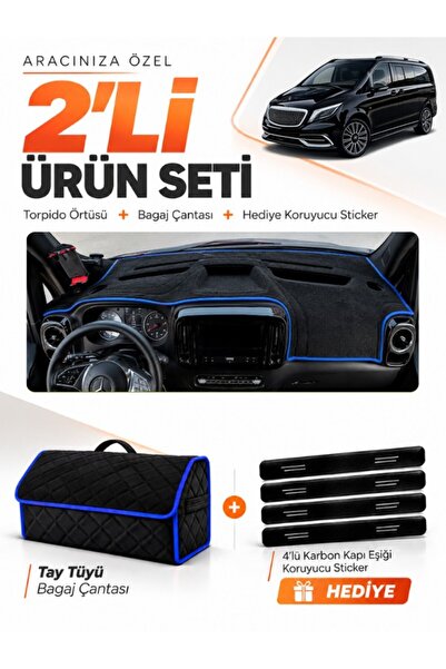 e-biz Mercedes Vi̇to W114 Tourer (2025-Onwards) Compatible Torpedo Cover + Ta...