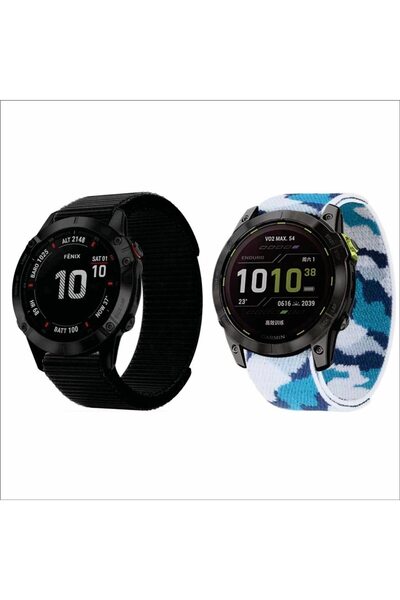OEM Set de 2 curele universale din nailon pentru smartwatch, compatibile cu G...