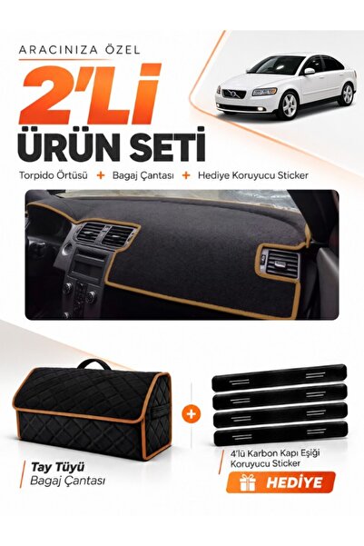 e-biz Volvo S40 (2008-2012) Compatible Glove Box Cover + Tay Feather Trunk Ba...