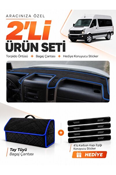 e-biz Volkswagen Crafter (2012-2019) Compatible Dashboard Cover + Tay Feather...