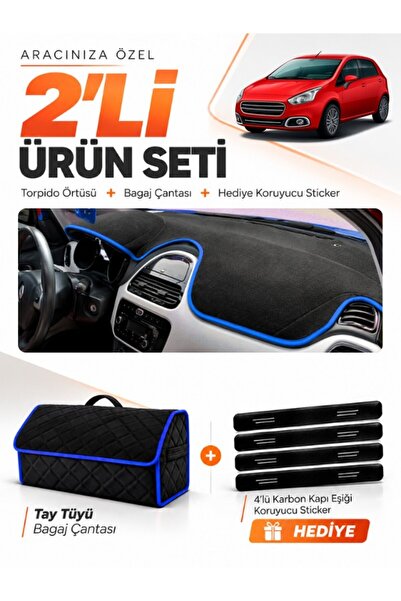 e-biz Fiat Punto Evo (2015-2021) Compatible Dashboard Cover + Tay Feather Tru...