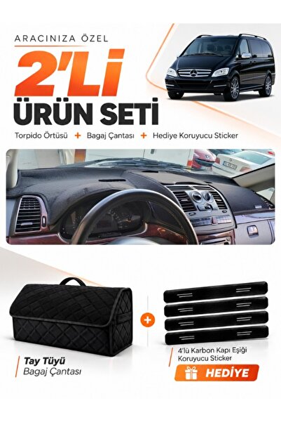 e-biz Mercedes Viano W639 (2003-2014) Compatible Glove Box Cover + Tay Tüy Lu...