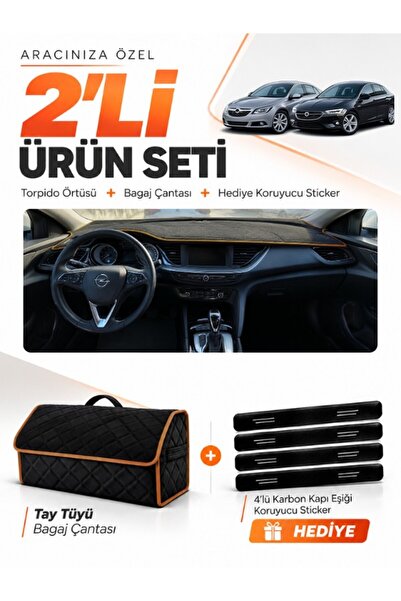 e-biz Opel Insignia (2017-2026) Compatible Glove Box Cover + Tay Feather Trun...