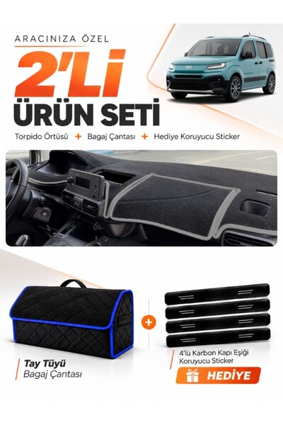 e-biz Fi̇at Doblo (2023-2026) Compatible Glove Box Cover + Thai Feather Lugga...
