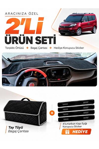 e-biz Fiat Doblo (2015-2023) Compatible Dashboard Cover + Tay Feather Luggage...